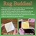 Rug Buddies Corner Keeper! 2 Rug Pack! Rug Gripper That Instantly Stops Rug Movement and Flattens Corners. Adheres to Floor and Rug with No Residue. Rug Anchor Thats Easy to Install!