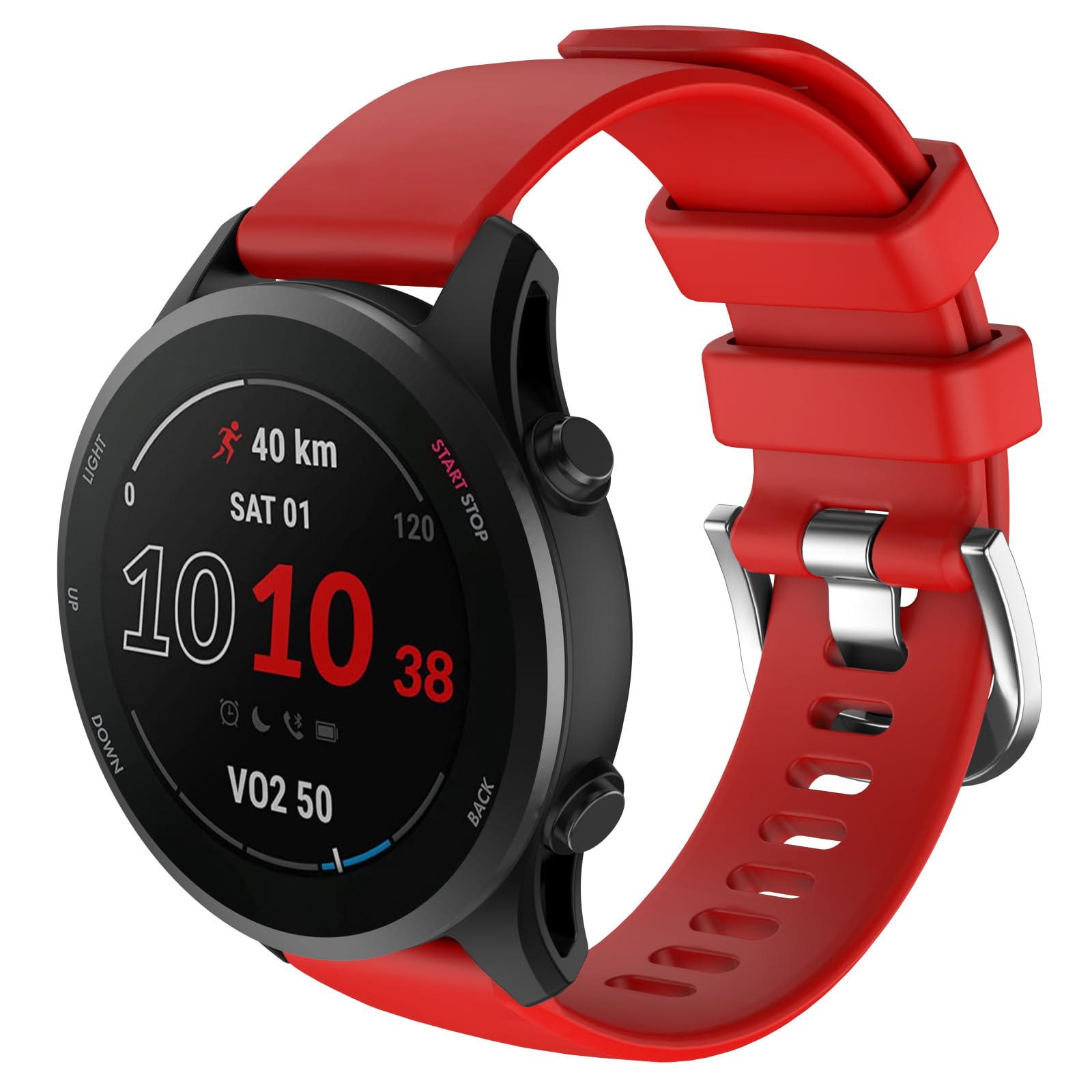 ISABAKE Strap for Forerunner 158/165/245/645 Music, 20mm Silicone Quick Release Watch Band for Vivoactive 3/Vivomove HR/Venu Sq
