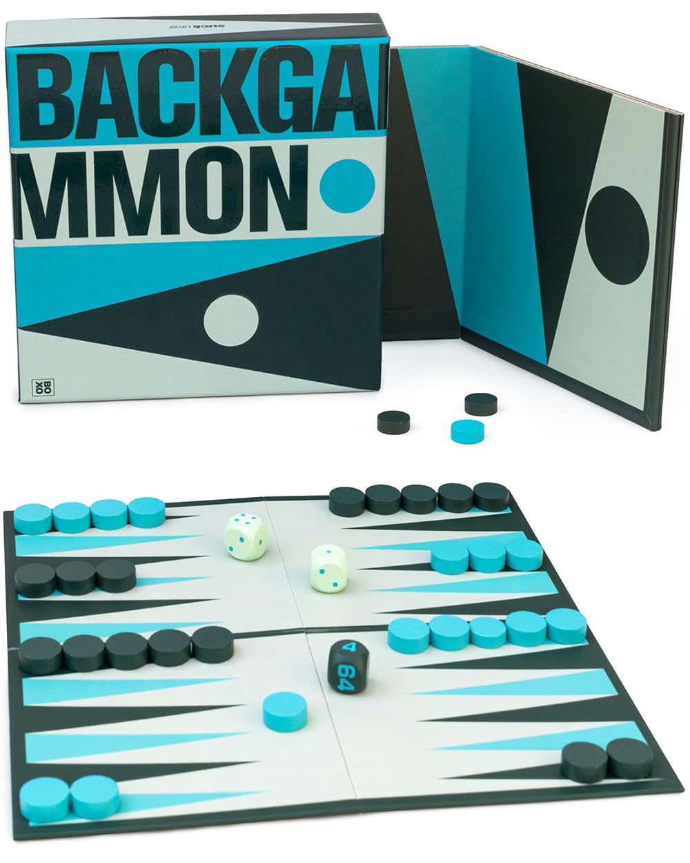 Suck UK Backgammon Sets For Adults | Travel Backgammon Set | Board Games Set | Classic Strategy Games for Families | Portable Puzzle Game in Gift Box | 2 Player Folding Board | Game Night Play
