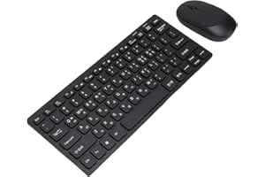 PUSOKEI Korean Keyboard and Mouse Combo, 2.4GHz Wireless Compact 78 Key Set with Silent Click Mouse,Ultra Slim Mini Keyboard 