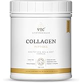 VTC VitaTradingCo. Grass-Fed Collagen Peptides Powder | Type I & III | Hyaluronic Acid & Vitamin C | Healthy Hair, Skin & Joints | Non-GMO, Paleo, Keto | 30 Servings (Unflavored)