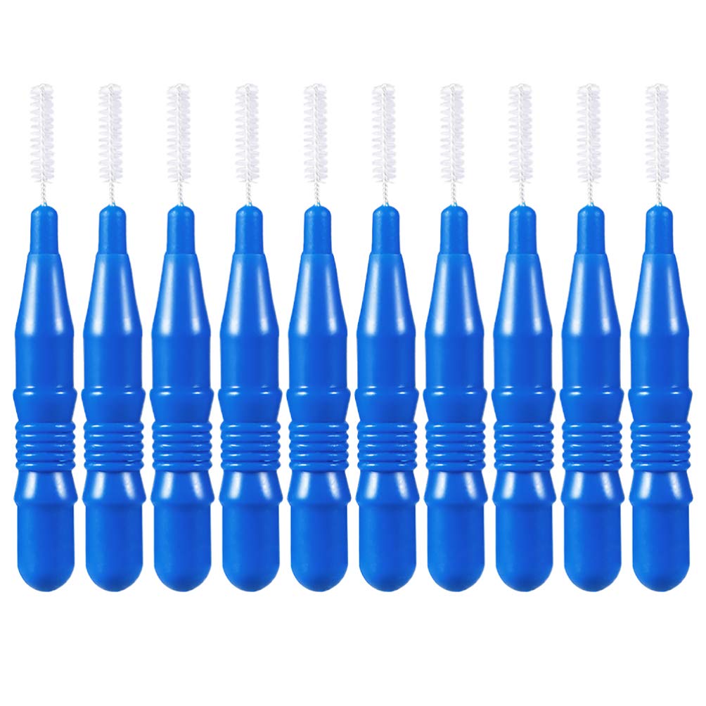 Milisten 50Pcs Interdental Brush Toothpick Tooth Flossing Picks Oral Dental Hygiene Cleaning Brush Oral Care Floss Teeth Tool 2. 5mm Blue