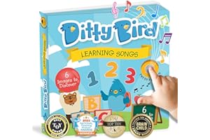 Ditty Bird Musical Books for Toddlers | Fun Children's Nursery Rhyme Book | The Alphabet Book with Sound | Interactive Toddler Books for 1 Year Old to 3 Year Olds | Sturdy Baby Sound Books
