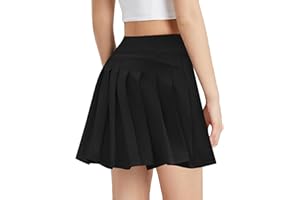 Zaclotre Girls Tennis Skirt with Shorts Pleated Back Kids Golf Skort Workout Running Sports Athletic Skirt with Pockets