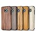 B BELK Galaxy S7 Edge Case, [Air to Beat] Non Slip [Slim Matte] Wood Tactile Rubber Bumper [Ultra Light] Soft TPU Back Cover, Premium Smooth Wooden Shell for Samsung Galaxy S7 Edge - 5.5 inch, Cherry
