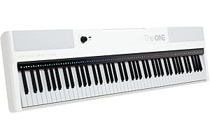 The ONE Digital Piano, Portable 88 Keys Piano Keyboard with Hammer Action Keys for Beginner/Professional, Full Size Weighted Keyboard with Music Stand, Teaching LED Lights & Piano App