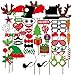 SHANYA 50pcs Funny Photo Booth Props for Christmas Wedding Birthday Graduation Party Decorations