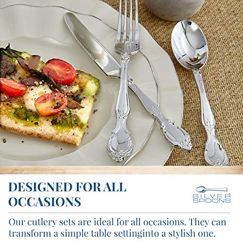 2 COLLECTION+DISPOSABLE+SILVERWARE+Spoons+Silver