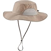 Home Prefer UPF50+ Mens Sun Hat Wide Brim Fishing Hat for Men UV Protection Womens Beach Bucket Hat for Golf Hiking Gardening