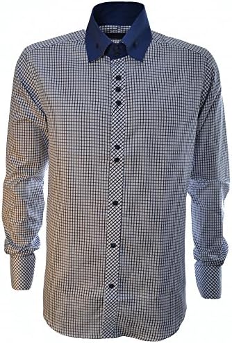 Guide London Mens Navy Blue Long Sleeve Shirt L