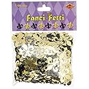 Beistle Glittered Fleur De Lis Boppers - Mardi Gras Headband With Black Marabou Trim