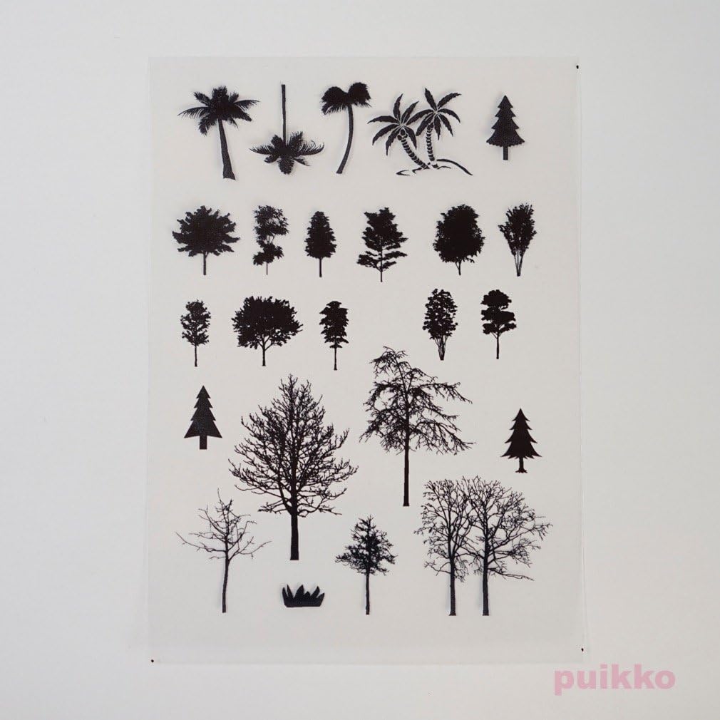 レジン封入用フィルム 木のシルエット デコ素材 通販 Amazon