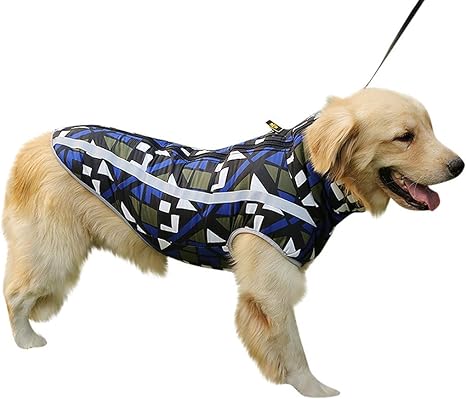 Hapae Manteau Pour Chien Veste Chaude Rembourree Avec Trou Pour Harnais Vetements Pour Chiots De Petite Moyenne Et Animaux De Compagnie Resistant A L Eau Coupe Vent Bandes Reflechissantes Amazon Fr Animalerie