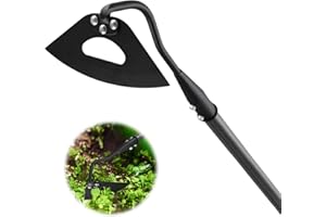 POPOHOSER Hoe Garden Tool, Hollow Hoe Gardening Weeding Tool, 55" Long Handle Heavy Duty Manual Weeder Gardening Hand Tools for Weeding, Digging, Loosening Soil