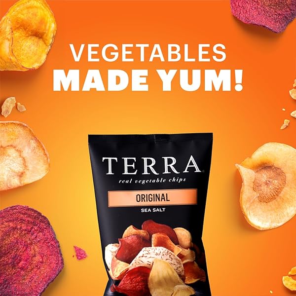 TERRA VEGETABLE CHIPS, ORIGINAL CHIPS WITH SEA SALT, 6.8 OZ