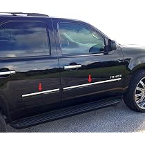 thumbnail image 2 of Chrome Body Side Molding Trim Kit For Chevy Suburban 2007-2013 2 of 5