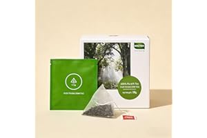 HHCTEA Pu-Erh Tea Bags, Organic and Aged Since 2018, Individually Wrapped 1.5g x 12 Count, Fermented Sheng (Raw) Pu-Erh Black Tea, Rich Flavor & Natural Energy, Convenient Brewing