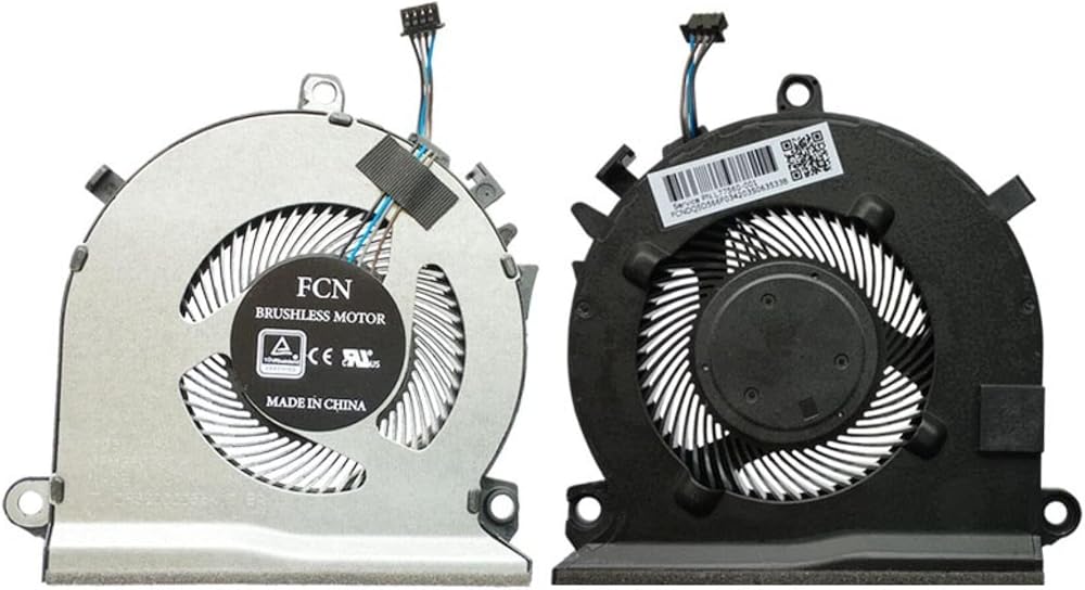 Fleshy Leaf 2Pcs CPU Cooling Fan for HP Pavilion Gaming 15-EC 16-A L77560-001
