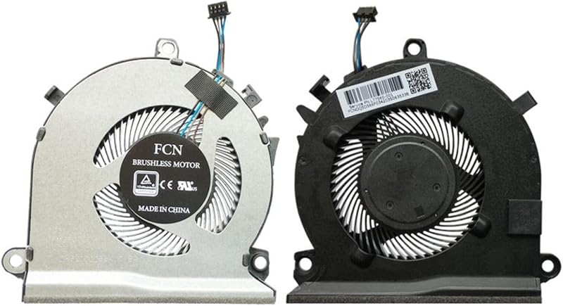 Fleshy Leaf 2Pcs CPU Cooling Fan for HP Pavilion Gaming 15-EC 16-A L77560-001