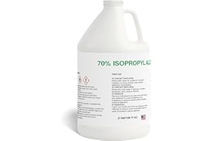 FIVE STAR MATERIALS RESOURCES Isopropyl Alcohol 70% | High Purity Multipurpose Cleaner and Solvent - Home, Labs, Commercial Use | 1 Gallon | USP Grade