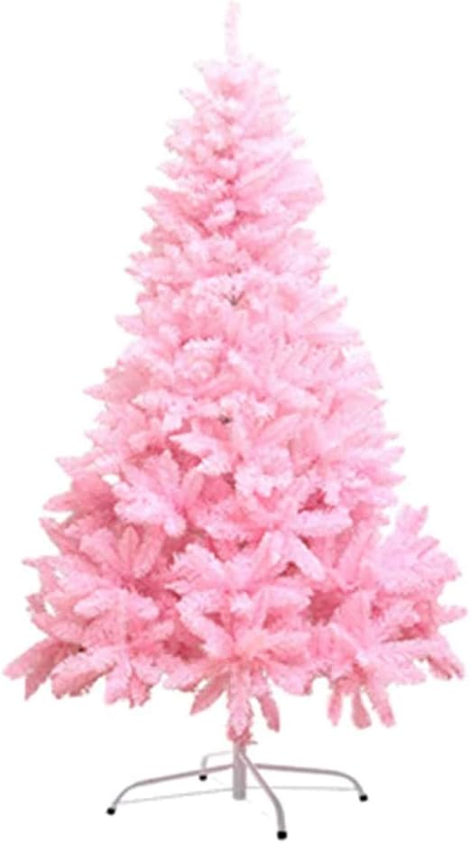 Amazon Com Surprizon 4 5 6 7 Ft Artificial Pink Christmas Tree Xmas Pine Tree With Solid Metal Legs Perfect For Indoor And Outdoor Holiday Home Decoration 4ft Home Kitchen