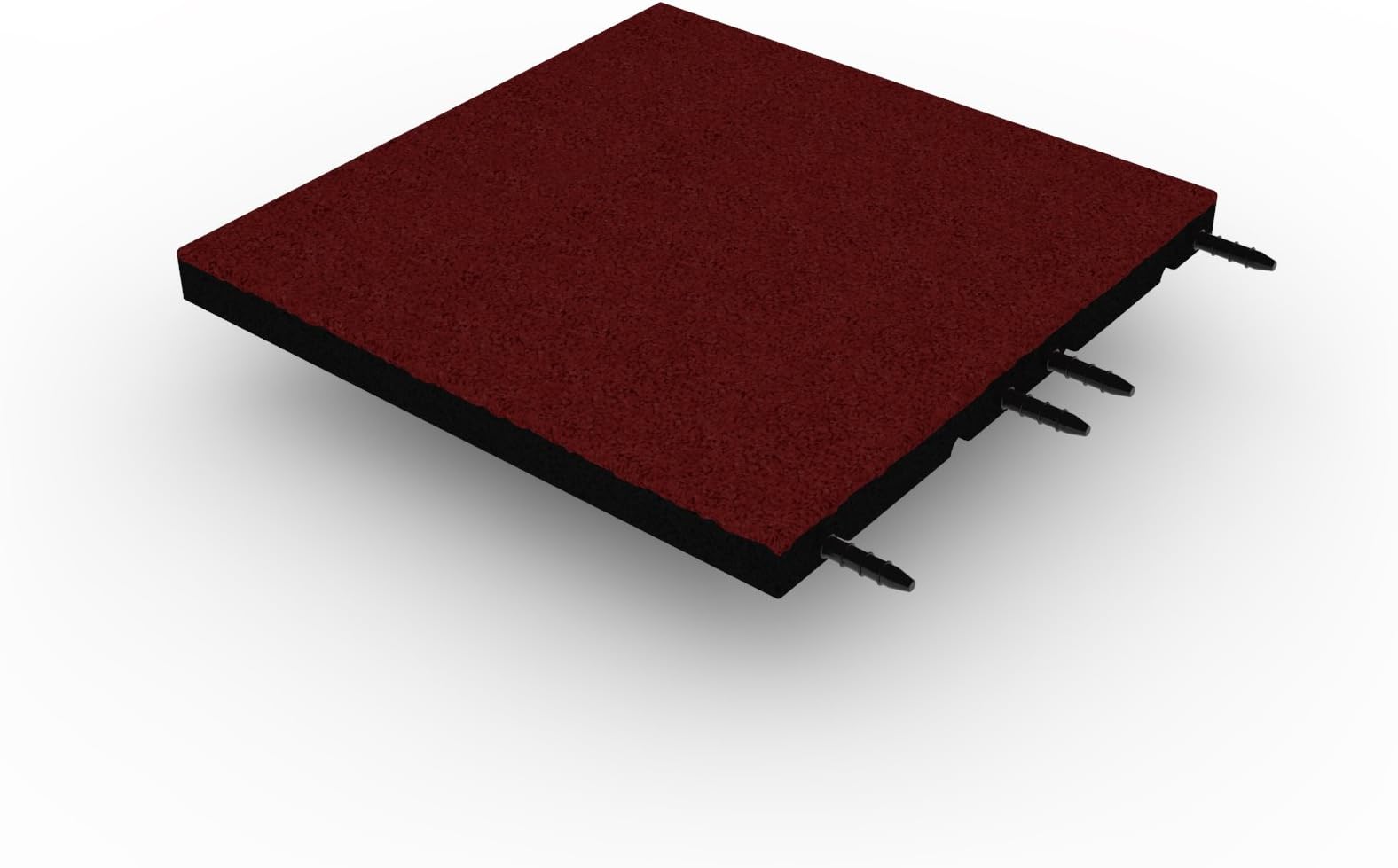 Cannons UK 30mm Rubber Playground Flooring - 1 Square Metre - Pack of 4 Tiles - Red, Green or Black