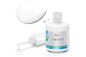 NetLea Porcelain Repair Kit with Tub and Tile Touch Up Paint,Bathtub Touch Up Paint White for Chips,Scratches on Tubs,Tiles,Sinks,Porcelain,Acrylic,Enamel,Tub Repair Kit White,Long-Lasting Waterproof Finish