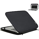 Inntzone Laptop Sleeve 11.6-Inch Case Foldable Slim Chromebook Cover Protective Bag - Black