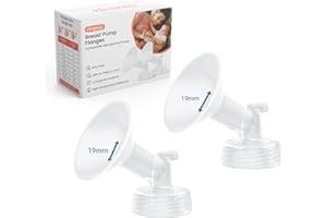 Hranio Breast Pump Parts Compatible with 19mm Spectra Flange 19mm Spectra Replacement Pump Parts s1 s2 (Flange 19mm 2 Pcs)
