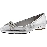 Anne Klein Women's Ballet Flat Cassidy, Silver, 6