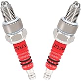 Amavoler High Performance 3 Electrode A7TJC Spark Plug Fit for GY6 50-125cc Moped Scooter ATV Quads. (2 pcs)