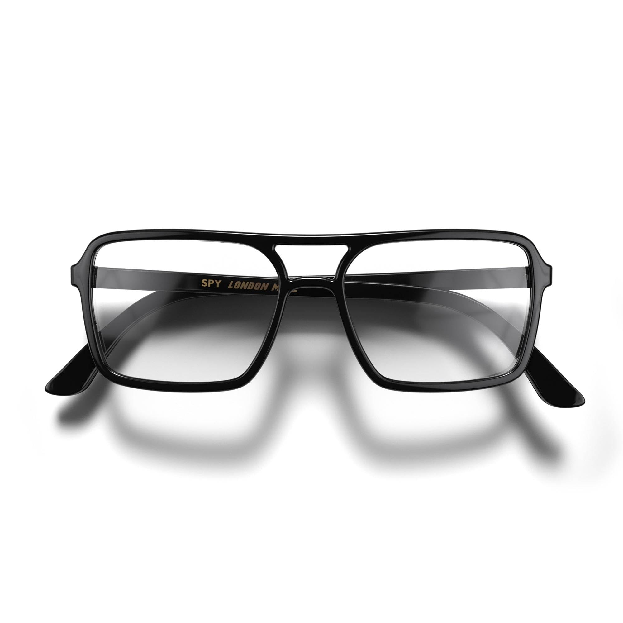 LONDON MOLE® Spy reading glasses | Cool square shaped pilot style readers | Men’s Women’s Unisex | Spring hinges