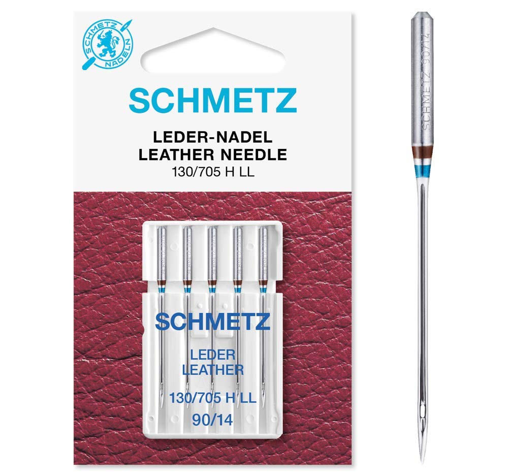 25 Schmetz Leather Sewing Machine Needles 130/705H LL 15x2NTW Size 90/1425