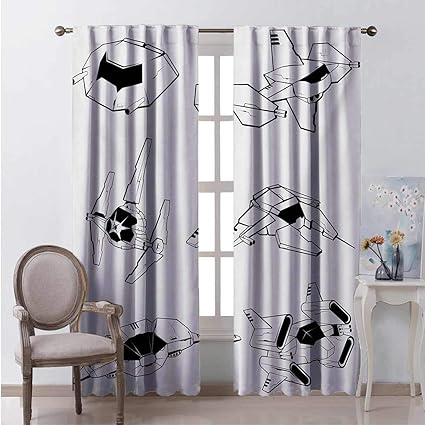 Toopeek - Cortina aislada para sombreado de galaxia, diseño de naves