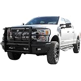 Steelcraft HD Front Bumper Brush Guard Black | Fits 2017-2022 Ford F250 F350 F450 F550 | Includes Midwest Aftermarket Decal