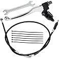 YOXUFA 7/8 Handlebar Left Clutch Lever and Cable for 50cc 70cc 90cc 110cc 125cc 250cc SSR RFZ Tao Tao DB17 DB27 Coolster Baja Apollo Lifan Xpro Thumpstar Kayo Loncin Dirt Pit Bike Parts