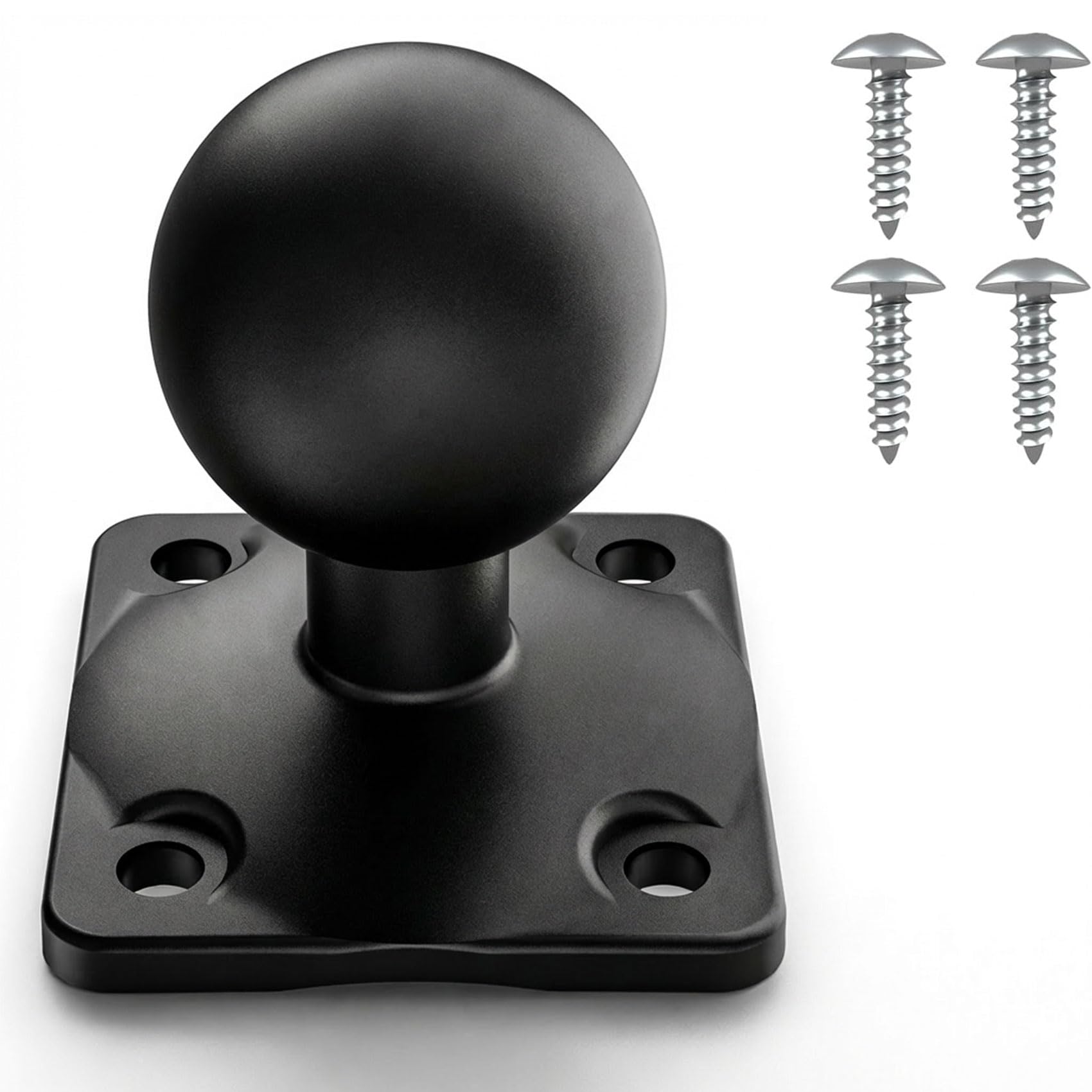 Photo 1 of 2008 1.5" Ball Mount Base 1.5" TPU Ball Adapter with 4-Hole AMPS Square Plate Compatible with RAM Mounts C Size 1.5 Inch Ball Double Socket Arm