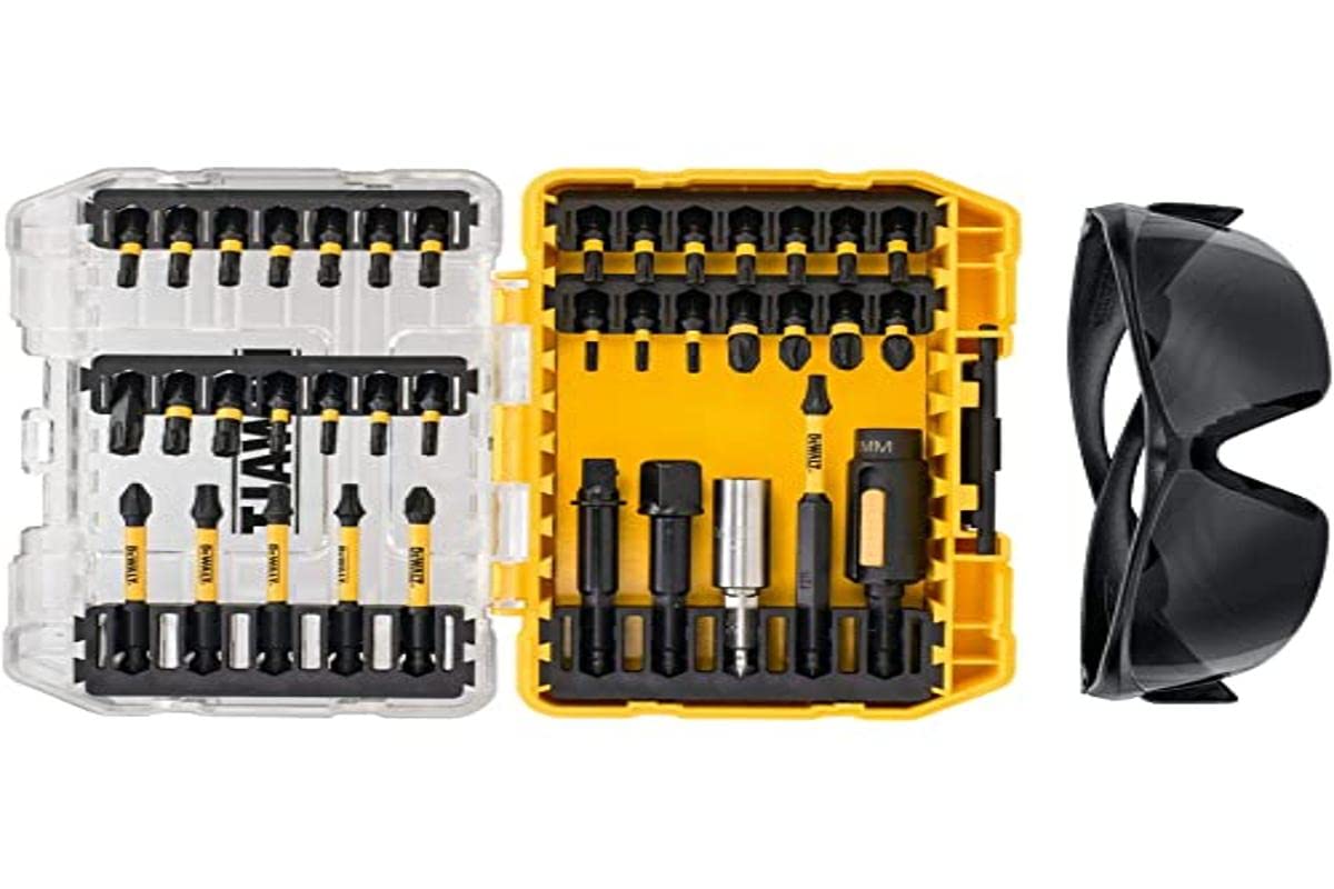 DEWALT 38PC FLEXTORQ Set + Safety Glasses