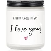 I Love You Candle Anniversary Birthday Gifts for Her Him Girlfriend Boyfriend BF,A Little Candle to Say I Love You, Cute Gifts for Her, Him, Girlfriend, Boyfriend, Wife, Husband