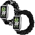Scrunchie Bands for Samsung Galaxy Fit 3 Strap for Women,Replacement Watchband for Galaxy Fit 3 SM-R390 Fabric Elastic Soft Cloth Wristband