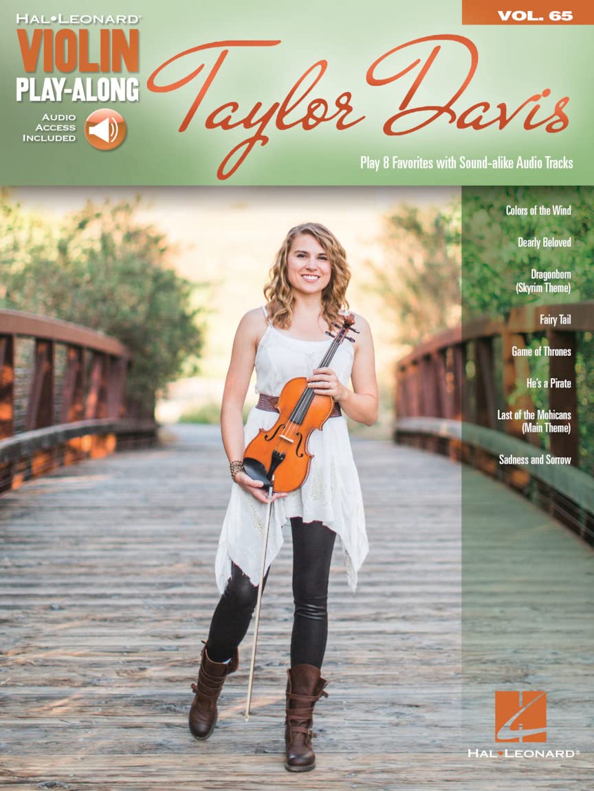 Violin Play-Along: Volume 65: Taylor Davis (Book/Online Audio) (Hal Leonard Violin Play-Along) (Includes Online Access Code)