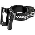 Venzo Bike Adjustable Braze-On Front Derailleur Adapter Clamp for MTB Road Bicycles - Compatible with Shimano Sram