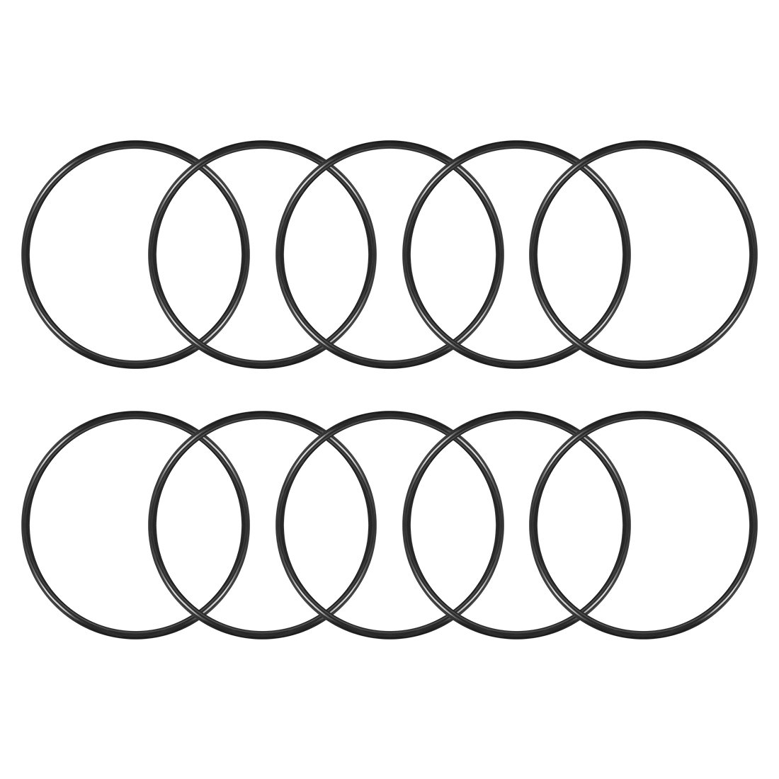 sourcingmap Nitrile Rubber O-Rings 145mm OD 135mm ID 5mm Width, Metric Sealing Gasket for Automotive Machine Plumbing, Pack of 10