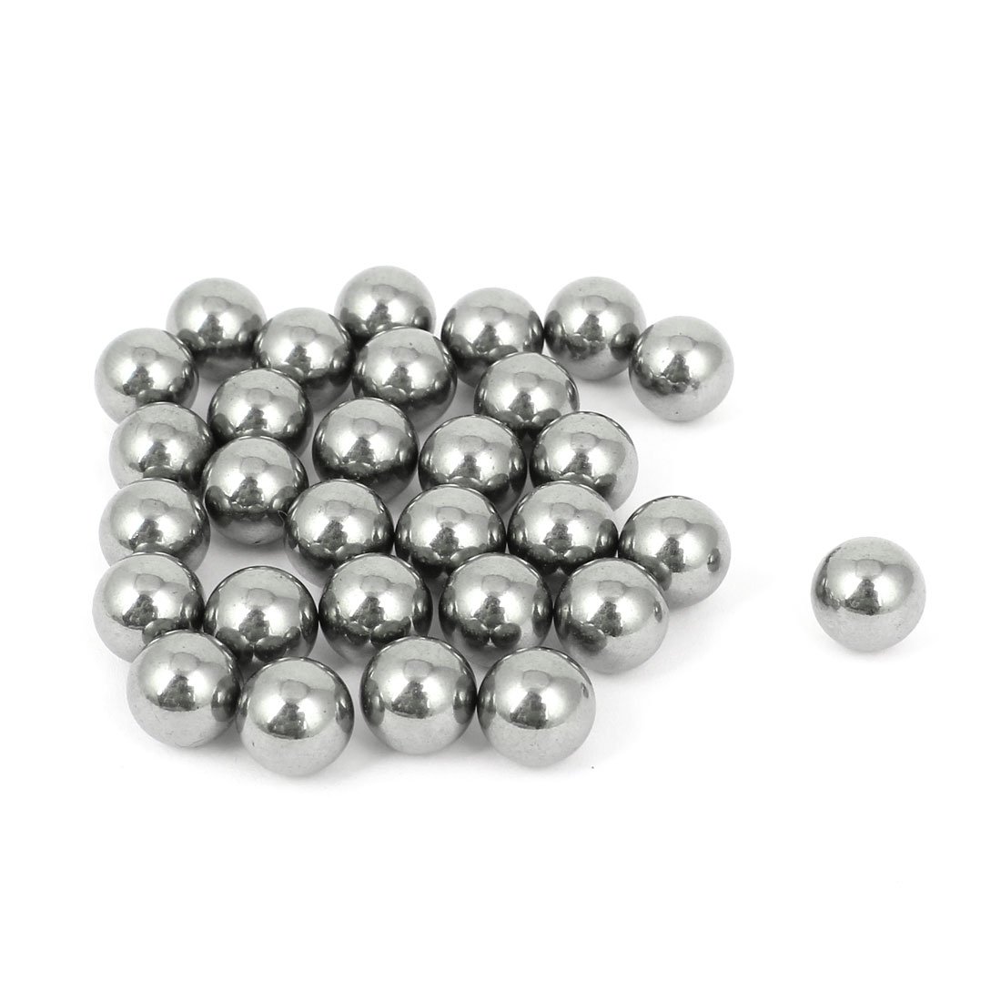 sourcing map Bike Bicycle Wheel Carbon Steel Balls Bearing 10mm Diameter 30 Pcs
