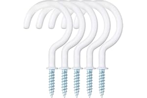 15PCS Ceiling Hooks for Hanging Plants, Screw-in Hooks Multi-Function Wall Hooks Kitchen Screw Hooks Cup Hooks for Indoors Ou