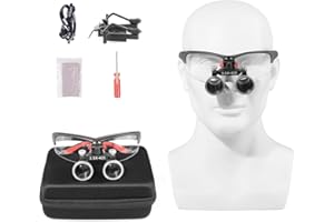 ORILAO Binocular Magnifier 3.5X Ultra-Lightweight Optical Loupes 320-420mm Magnifying Glass (Black)