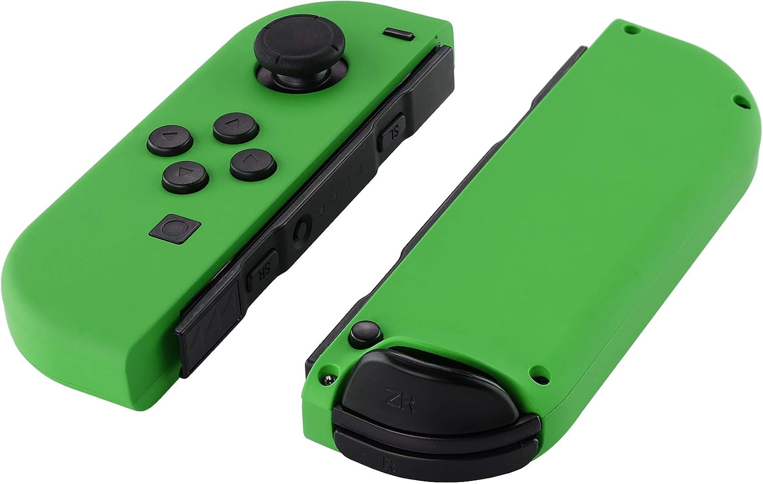 eXtremeRate Soft Touch Grip Green Joy con Handheld Controller Housing with Full Set Buttons - Image 4
