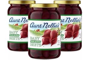 AUNT NELLIE'S Aunt Nellie’s Whole Pickled Baby Beets – Bite-Size in Sweet Tangy Brine – (16 oz, 3-Pack)