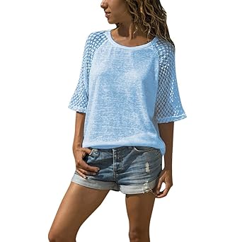 Jaminy Damen Bluse Elegant Langarmshirt Festliche Tunika Bluse Hemd Pullover Sweatshirt Oberteil Tops S-5XL