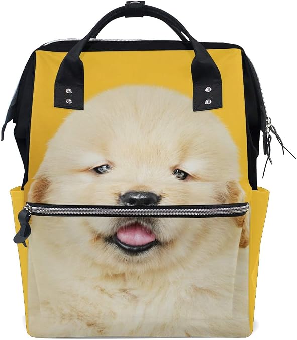 HUGSIDEA Dog Pattern Backpack - Cute Golden Retriever Print, Laptop Compartment, Lightweight School Bag For Kids - View #6